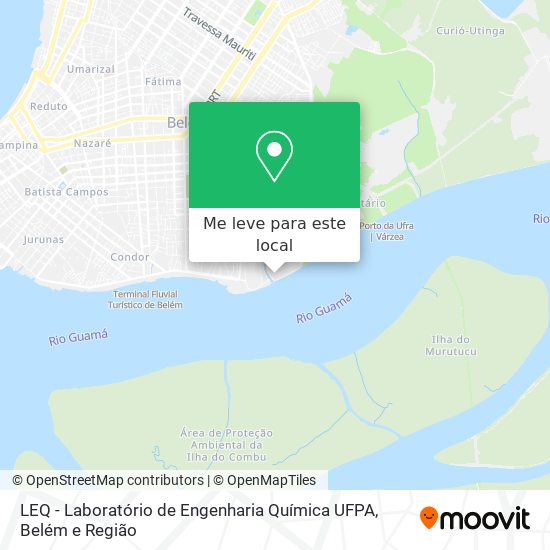 LEQ - Laboratório de Engenharia Química UFPA mapa