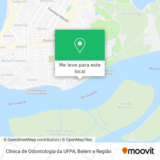 Clínica de Odontologia da UFPA mapa