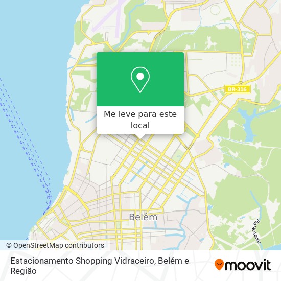 Estacionamento Shopping Vidraceiro mapa