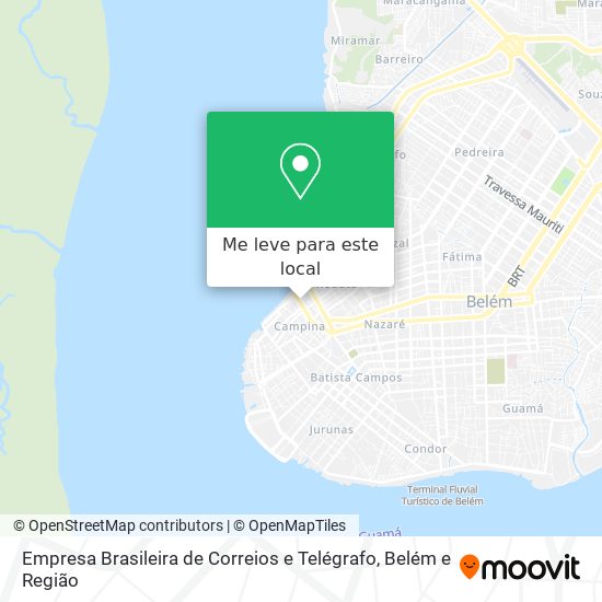 Empresa Brasileira de Correios e Telégrafo mapa