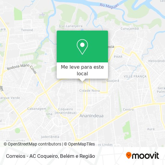 Correios - AC Coqueiro mapa