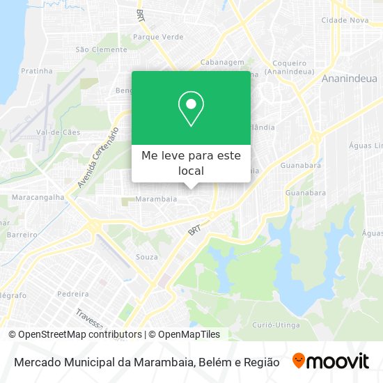 Mercado Municipal da Marambaia mapa