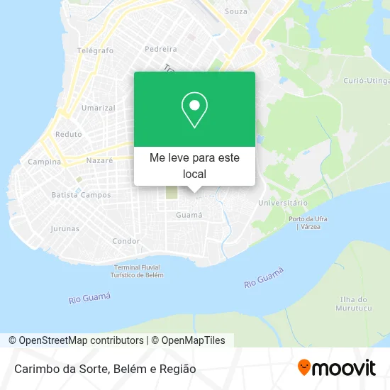 Carimbo da Sorte mapa