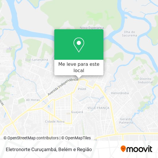 Eletronorte Curuçambá mapa