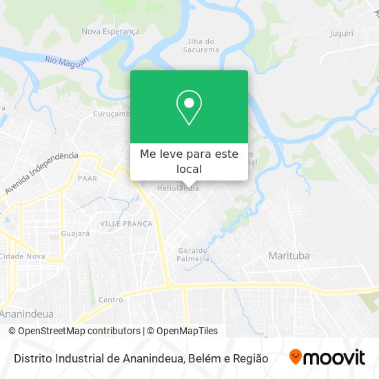Distrito Industrial de Ananindeua mapa
