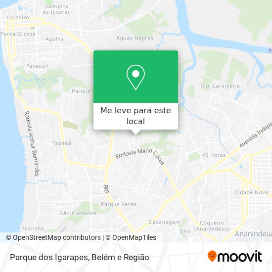 Parque dos Igarapes mapa
