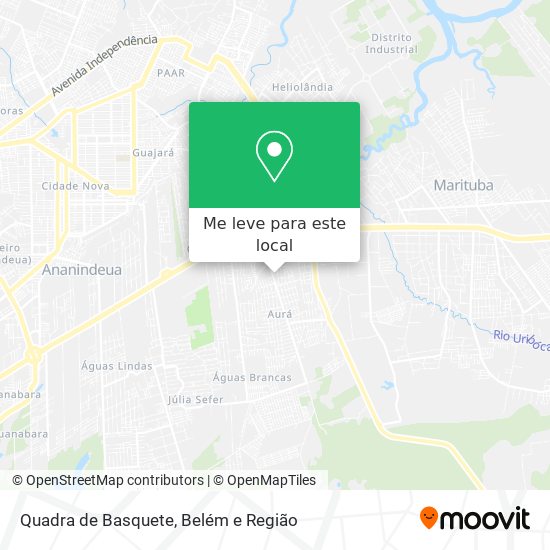 Quadra de Basquete mapa