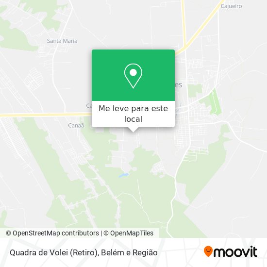 Quadra de Volei (Retiro) mapa