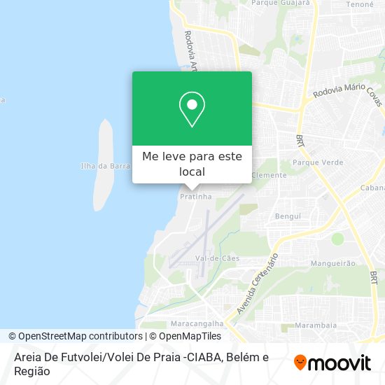 Areia De Futvolei / Volei De Praia -CIABA mapa