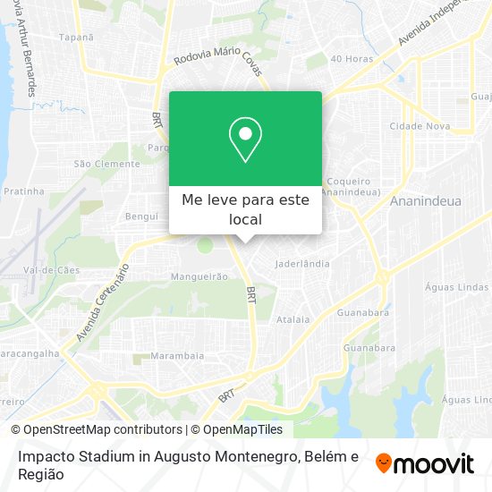 Impacto Stadium in Augusto Montenegro mapa