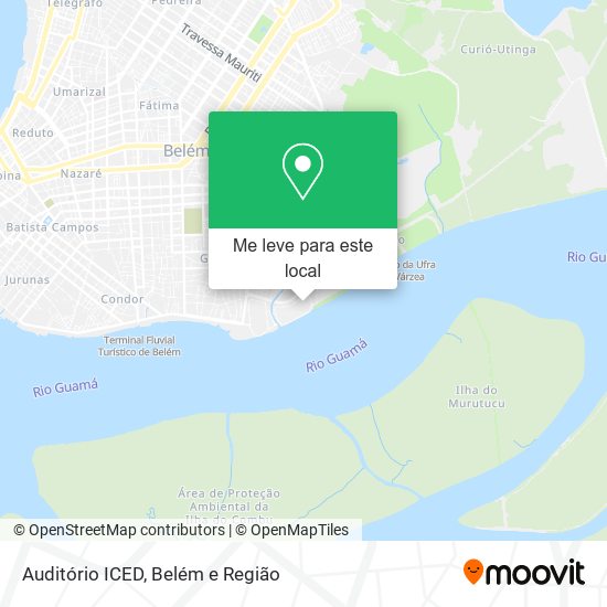 Auditório ICED mapa