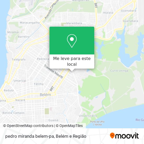 pedro miranda belem-pa mapa