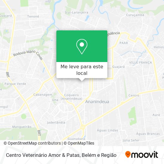Centro Veterinário Amor & Patas mapa