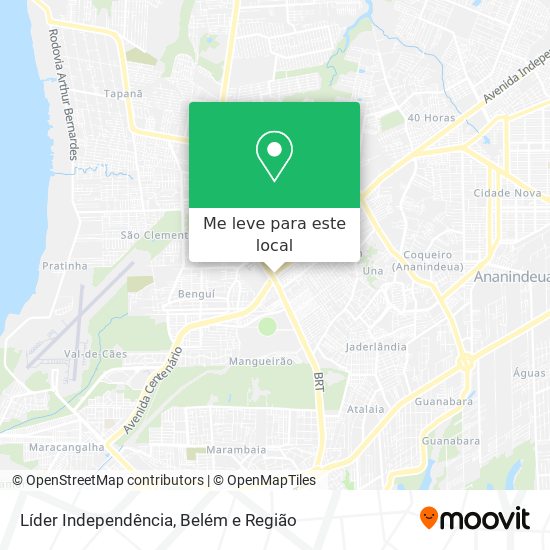 Líder Independência mapa