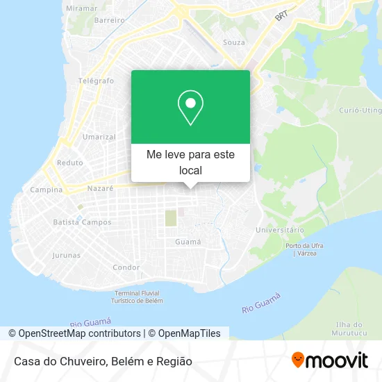 Casa do Chuveiro mapa