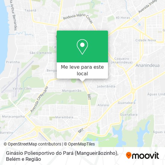 Ginásio Poliesportivo do Pará (Mangueirãozinho) mapa