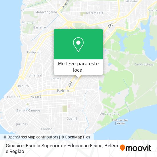 Ginasio - Escola Superior de Educacao Fisica mapa