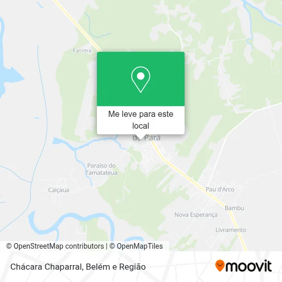 Chácara Chaparral mapa