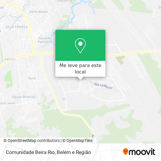 Comunidade Beira Rio mapa