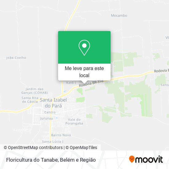 Floricultura do Tanabe mapa