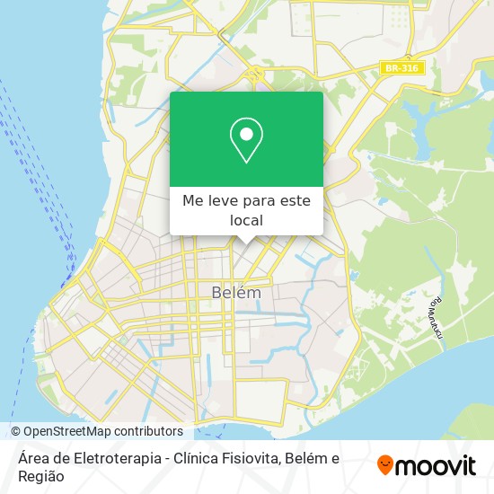 Área de Eletroterapia - Clínica Fisiovita mapa