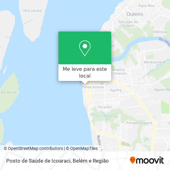 Posto de Saúde de Icoaraci mapa