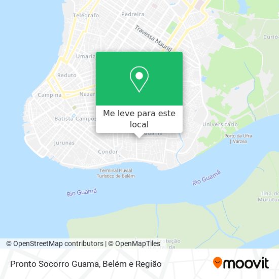 Pronto Socorro Guama mapa
