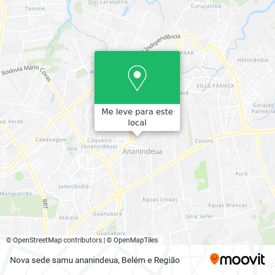 Nova sede samu ananindeua mapa