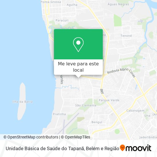 Unidade Básica de Saúde do Tapanã mapa