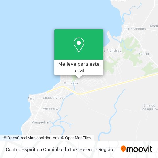 Centro Espírita a Caminho da Luz mapa