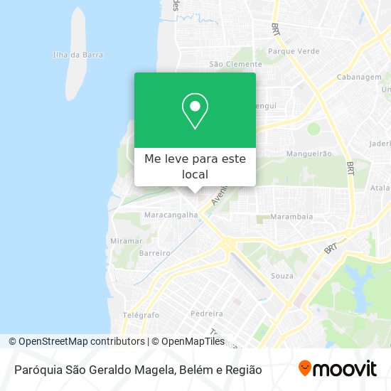 Paróquia São Geraldo Magela mapa