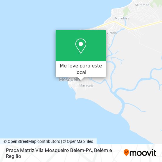 Praça Matriz Vila Mosqueiro Belém-PA mapa
