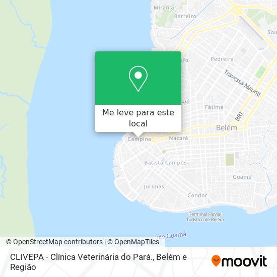 CLIVEPA - Clínica Veterinária do Pará. mapa