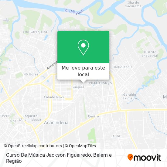 Curso De Música Jackson Figueiredo mapa