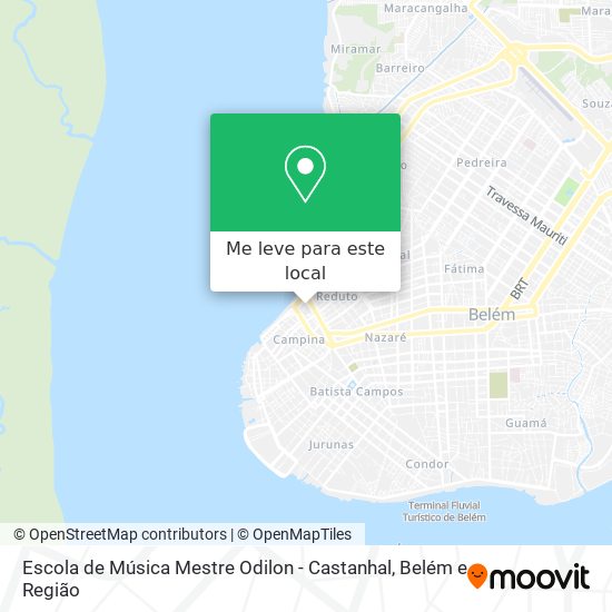 Escola de Música Mestre Odilon - Castanhal mapa