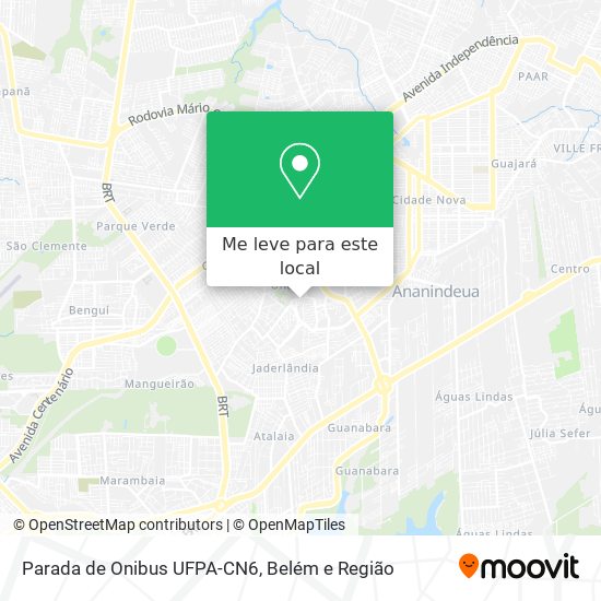 Parada de Onibus UFPA-CN6 mapa