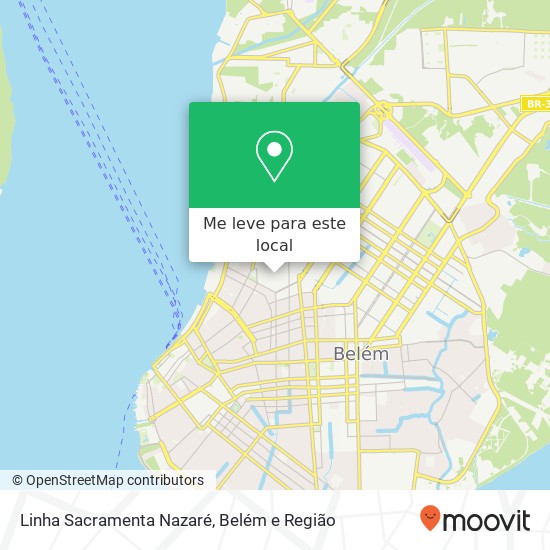 Linha Sacramenta Nazaré mapa