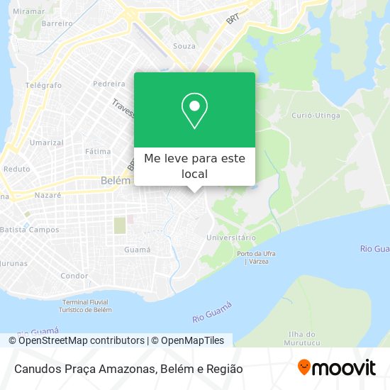 Canudos Praça Amazonas mapa