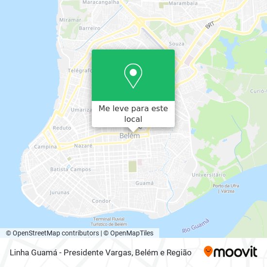 Linha Guamá - Presidente Vargas mapa