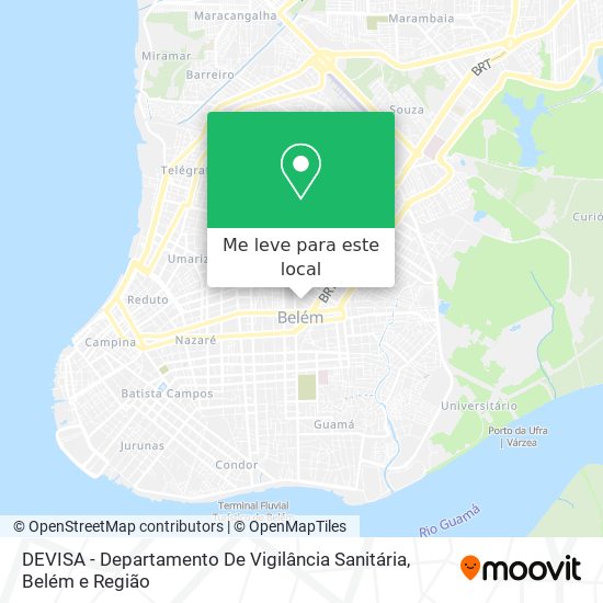 DEVISA - Departamento De Vigilância Sanitária mapa