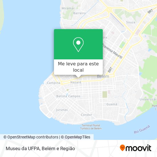 Museu da UFPA mapa