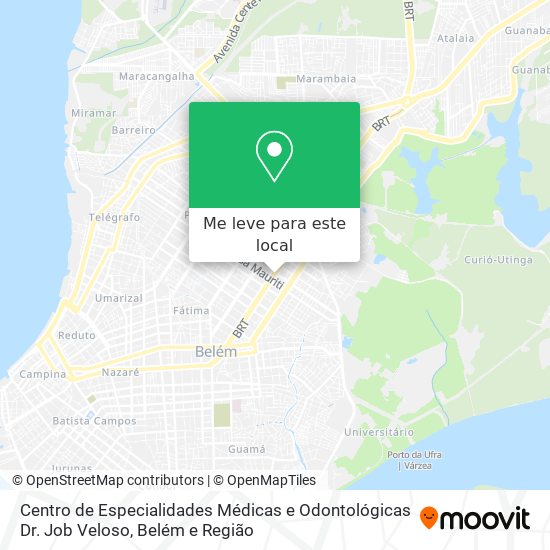 Centro de Especialidades Médicas e Odontológicas Dr. Job Veloso mapa