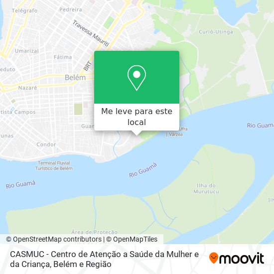 CASMUC - Centro de Atenção a Saúde da Mulher e da Criança mapa