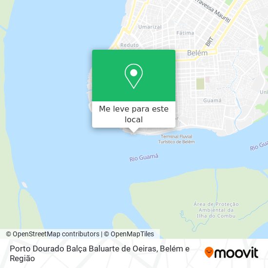 Porto Dourado  Balça Baluarte de Oeiras mapa