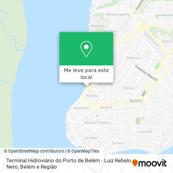 Terminal Hidroviário do Porto de Belém - Luiz Rebelo Neto mapa