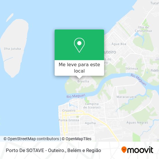 Porto De SOTAVE - Outeiro. mapa