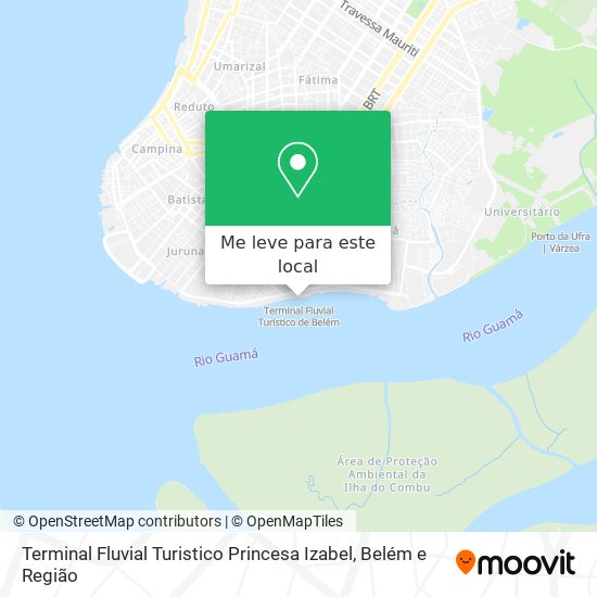 Terminal Fluvial Turistico Princesa Izabel mapa