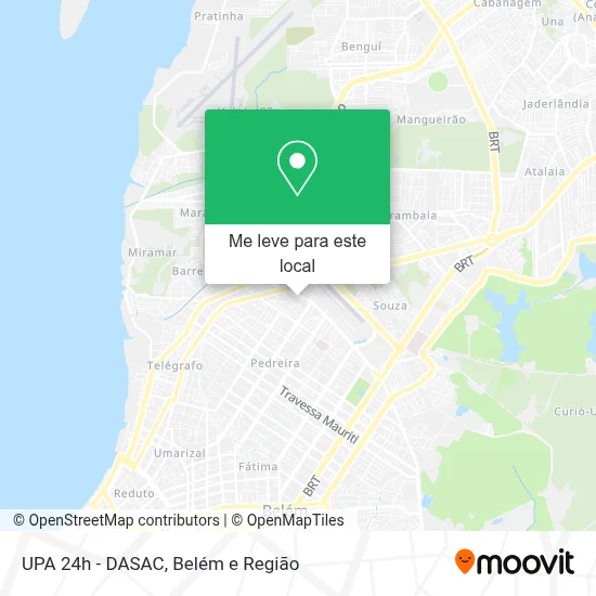 UPA 24h - DASAC mapa