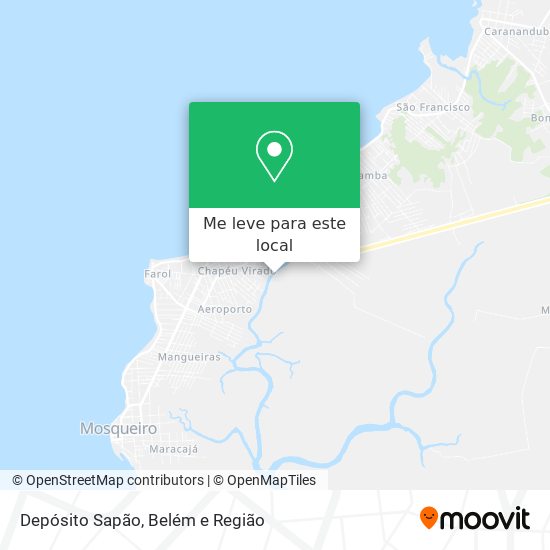 Depósito Sapão mapa