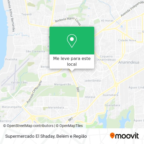 Supermercado El Shaday mapa